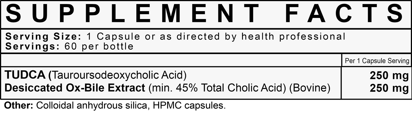 TUDCA + OX BILE